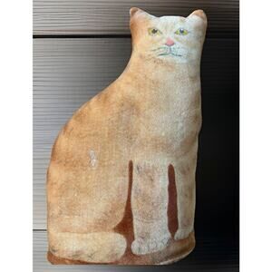 Vintage stuffed Cat printed Animal (Arnold?) 1983 Soft Cloth Kitty Adorable